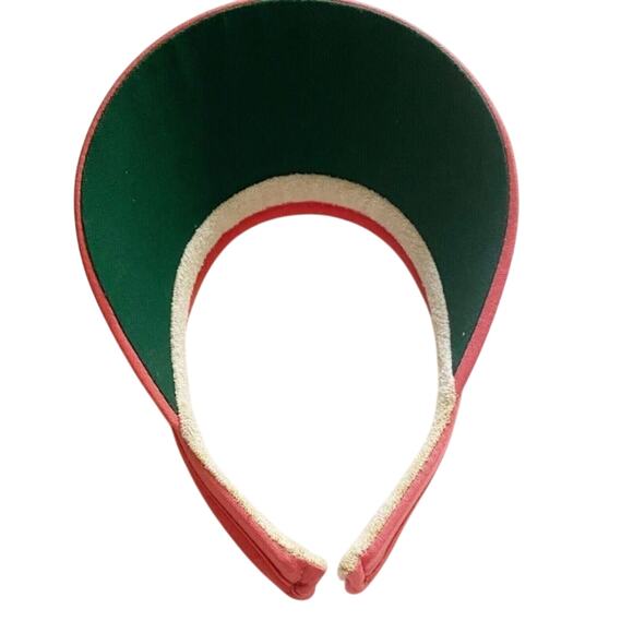 Town Talk Vintage Wykagyl CC 1898 Pink Golf Tennis Visor New Rochelle Old Money - Picture 4 of 4